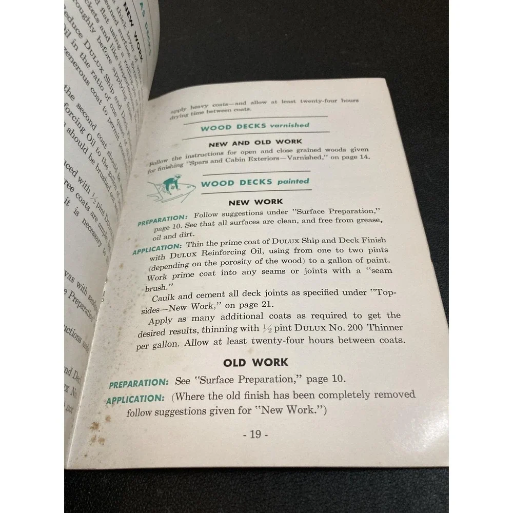 Painting Handbook For Boat Owners DuPont Vtg‎ How To Paint A Guide Book Dulux